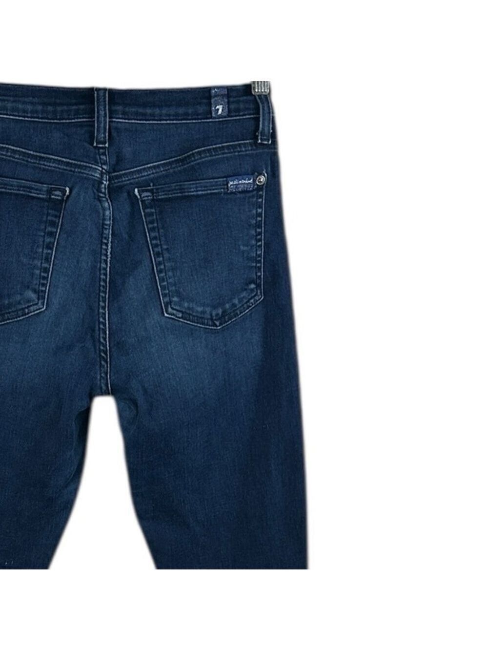 7 For All Mankind High Waist Ankle Gwenevere Jeans Size 27 - Picture 5 of 8